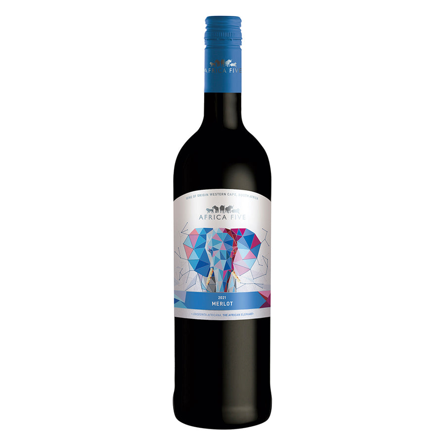 Africa Five Merlot 2023 - pricing per case of 6 x 750ml