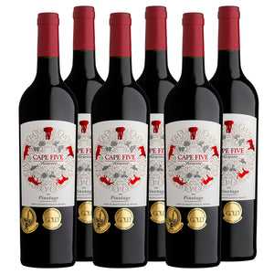 Cape Five Reserve Pinotage 2022 - pricing per case of 6 x 750ml