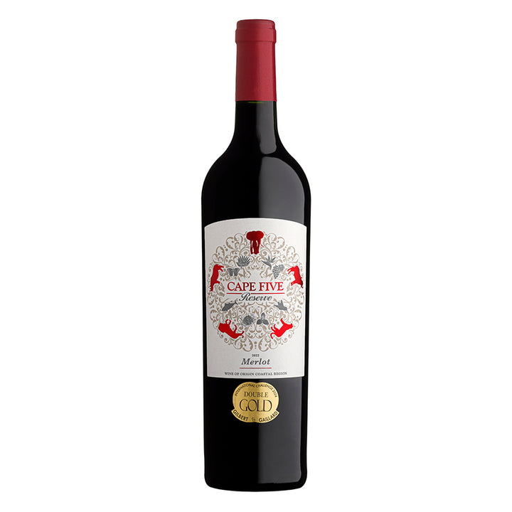 Cape Five Reserve Merlot 2022 - pricing per case of 6 x 750ml