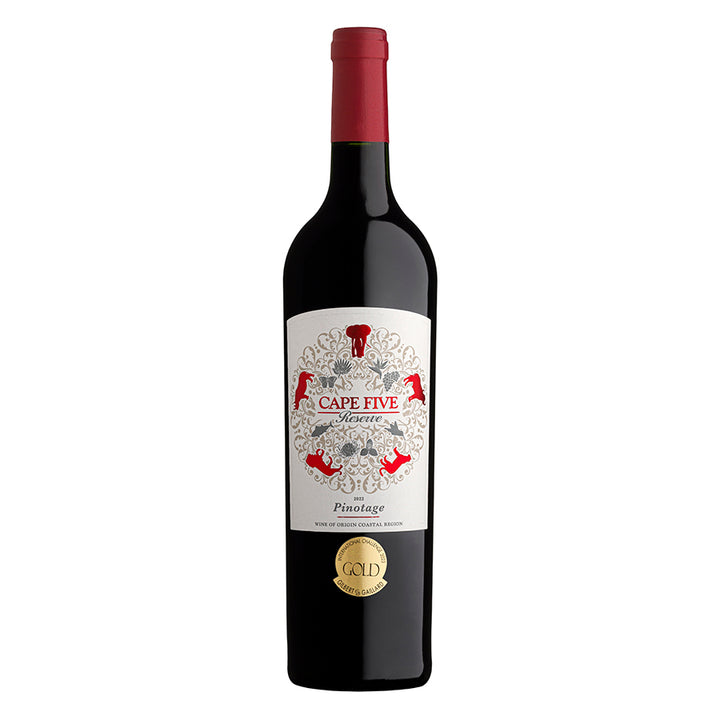 Cape Five Reserve Pinotage 2022 - pricing per case of 6 x 750ml