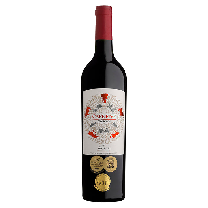 Cape Five Reserve Shiraz 2023 - pricing per case of 6 x 750ml