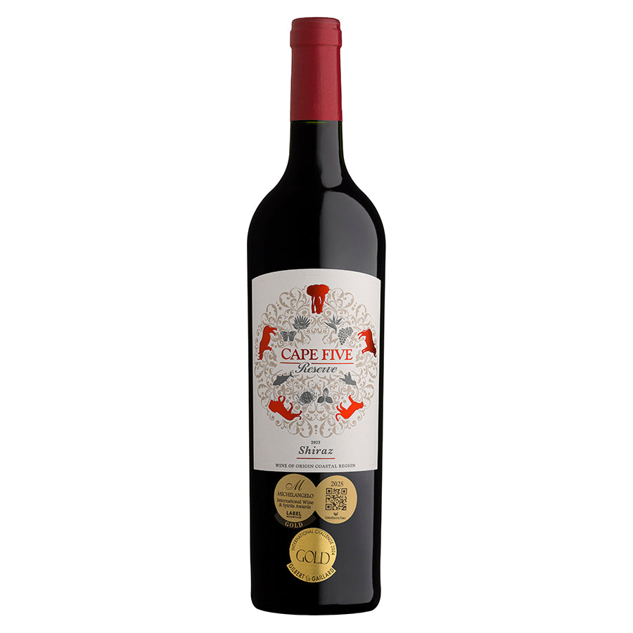 Cape Five Reserve Shiraz 2023 - pricing per case of 6 x 750ml