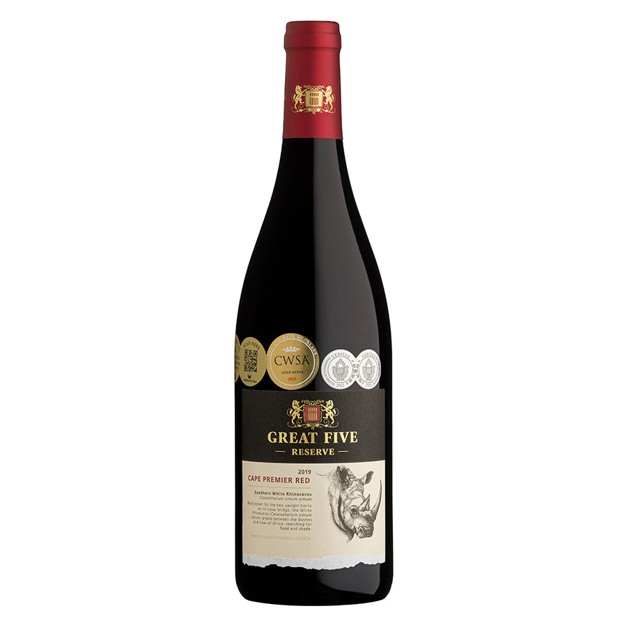 Great Five Reserve Cape Premier Red 2019 - pricing per case of 6 x 750ml