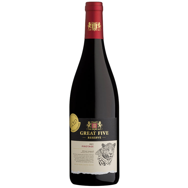 Great Five Reserve Pinotage 2021 - pricing per case of 6 x 750ml