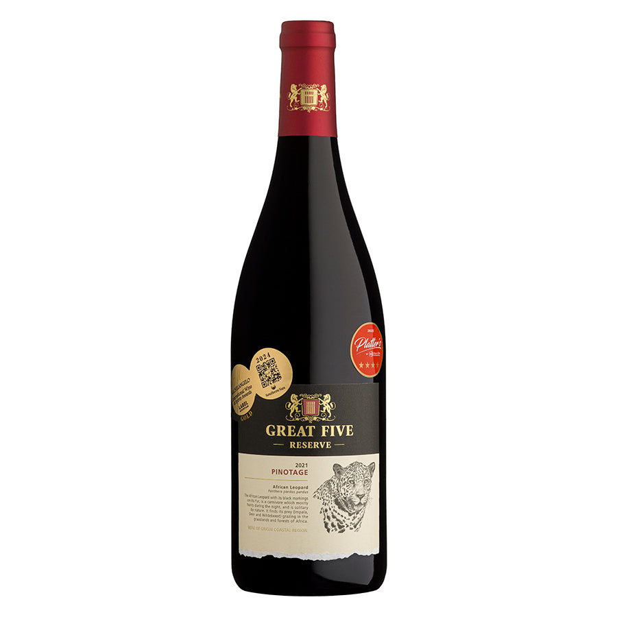 Great Five Reserve Pinotage 2021 - pricing per case of 6 x 750ml