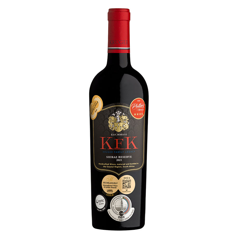 KFK Kenzo Faure Kruger Reserve Shiraz 2021 - pricing per case of 6 x 750ml