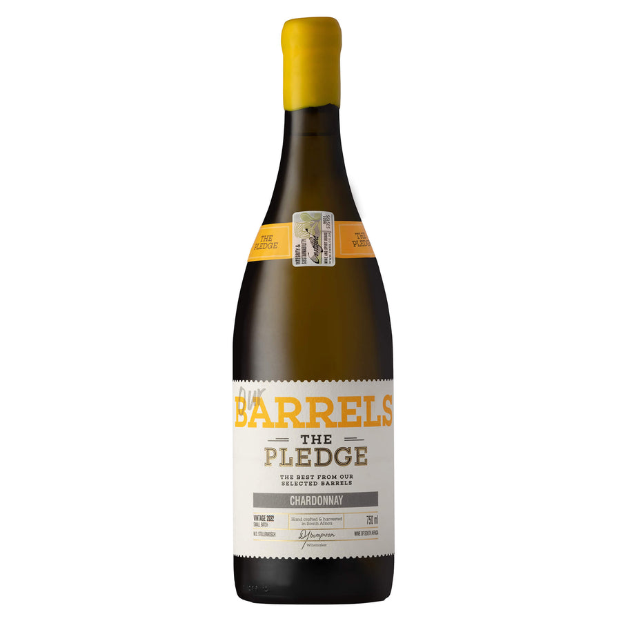 THE PLEDGE OUR BARRELS CHARDONNAY 2022 - PRICING PER CASE OF 6 X 750ML