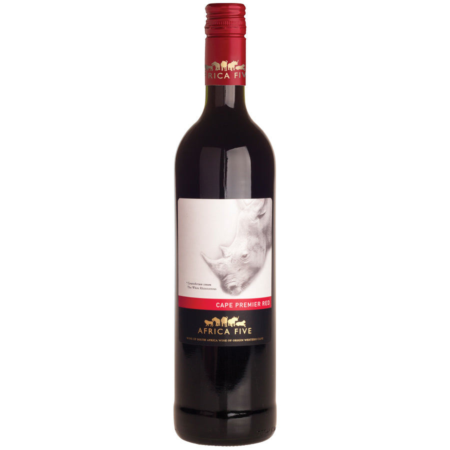 Stellenview Wine's Africa Five Cape Premier Red 2018 60% Shiraz / 40% Merlot blend has its own distinctive flavour, yet together they create a harmony of cedar, berries, dark chocolate, fennel and oak. An elegant delight.