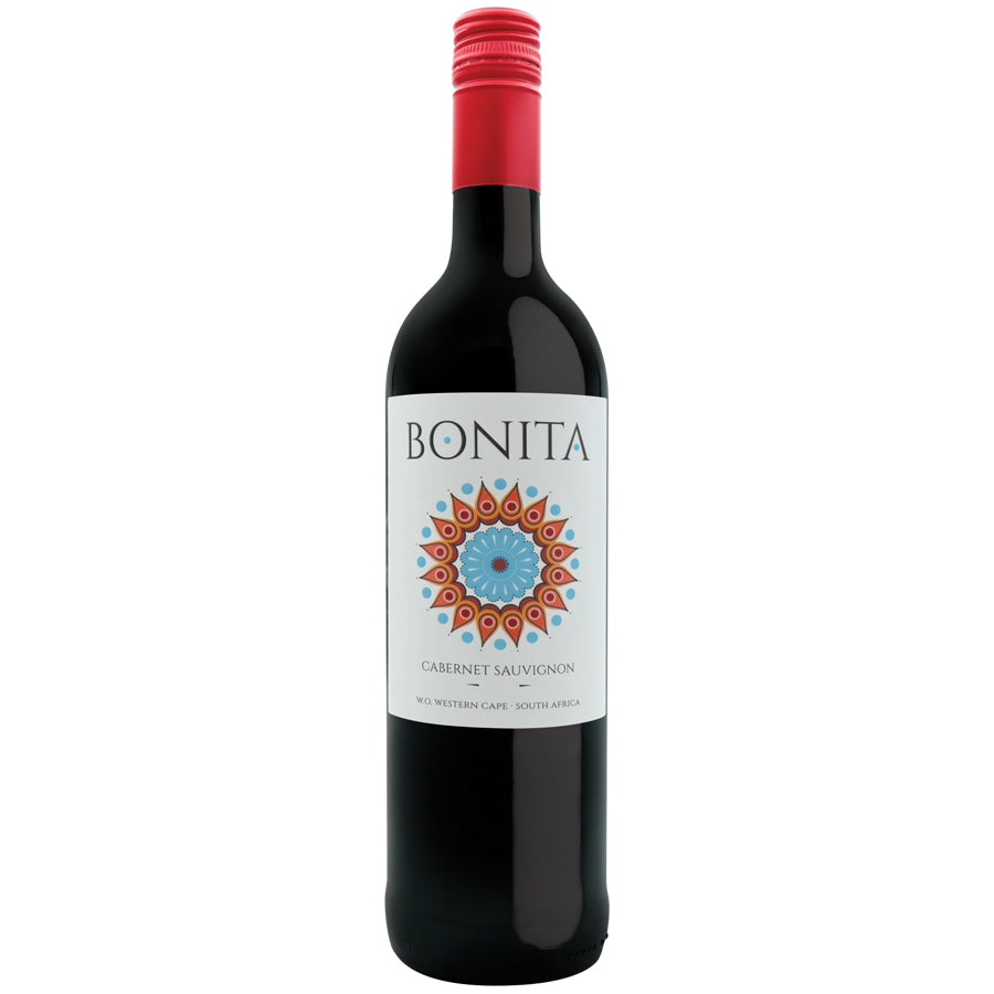 Stellenview Wine's Bonita Cabernet Sauvignon (2018). This lush and fruity red wine with red berries on entry with a little acidy zing for freshness is easy and simple to drink.
